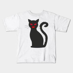 Disgusted Demon Cat Kids T-Shirt